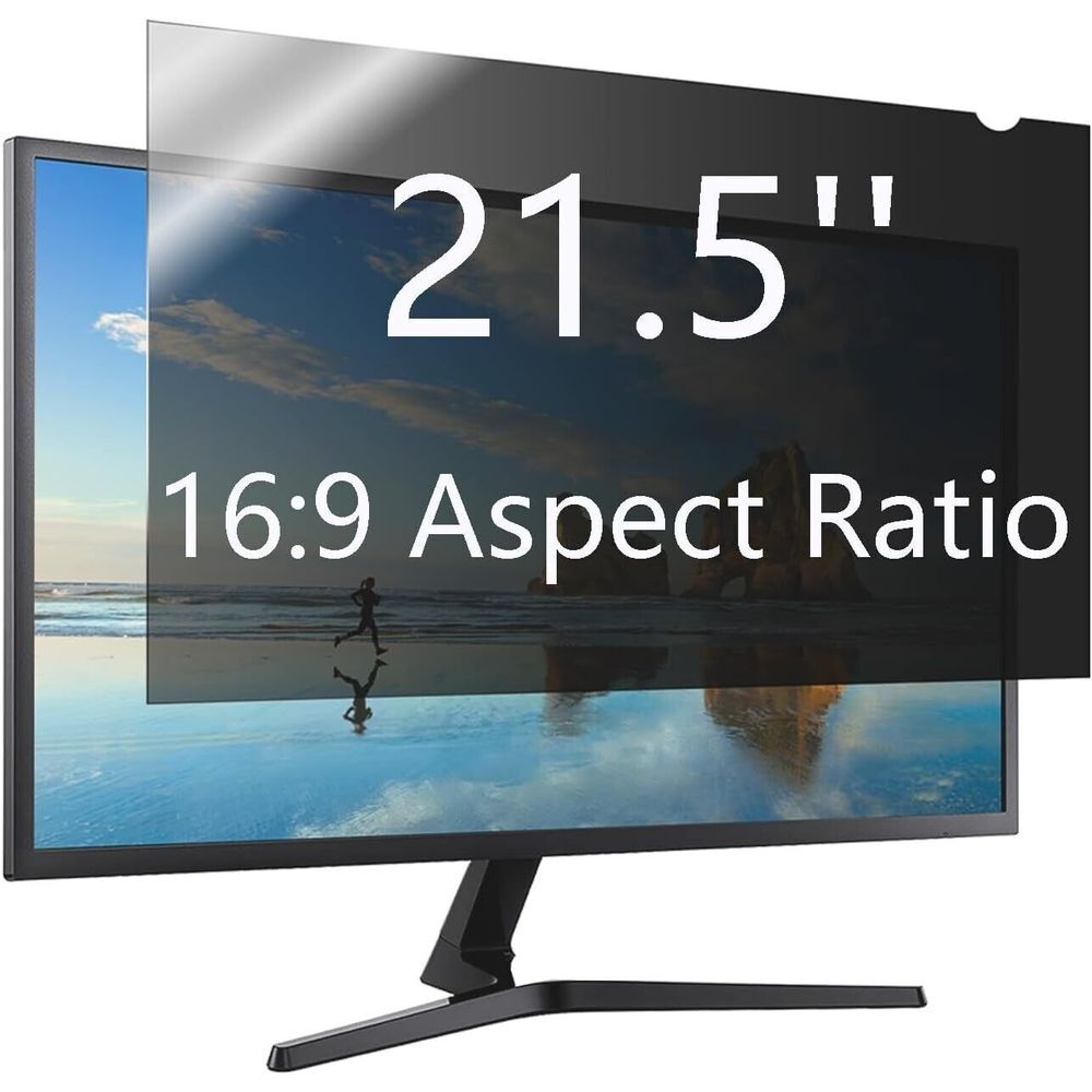 21.5 Inch Privacy Screen for Monitor for Widescreen‎ Monitor - Anti Glare - Blue